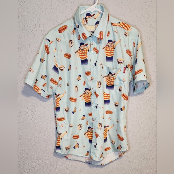 RSVLTS The Roosevelts The Sandlot Button Down Shirt Hambino Baseball Men's Small - Picture 1 of 5